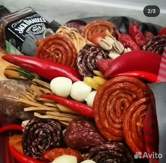 Мужские съедобные букеты