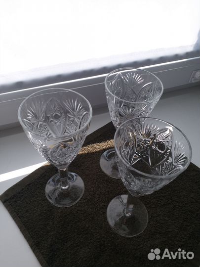 Хрустальные бокалы для шампанского