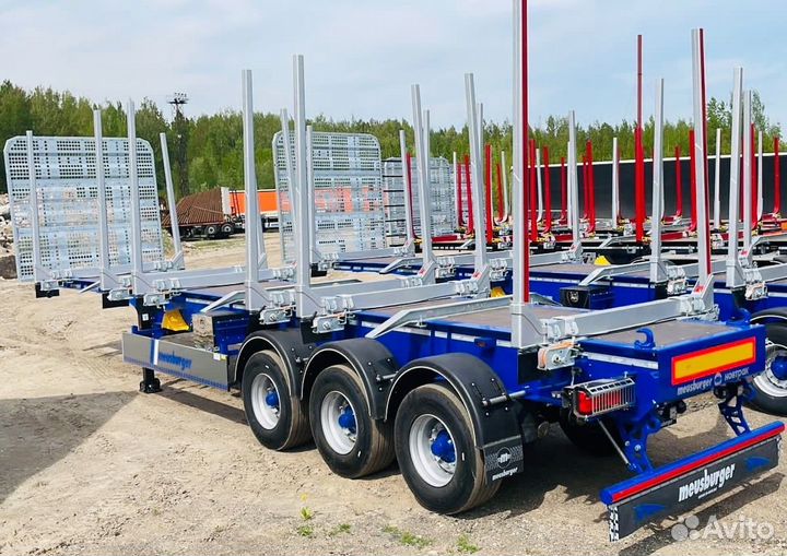 Полуприцеп лесовоз (сортиментовоз) Meusburger Новтрак MNSH-345, 2023