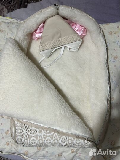 Конверт на выписку для девочки зима