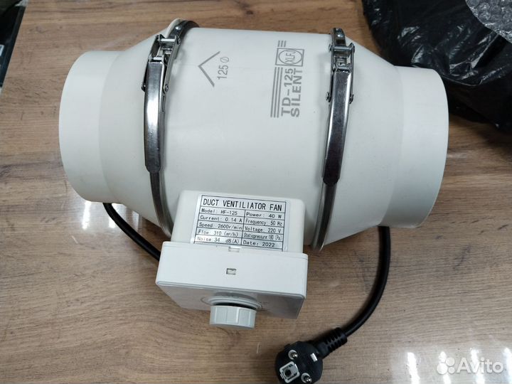 Канальный вентилятор solar/palau - 125