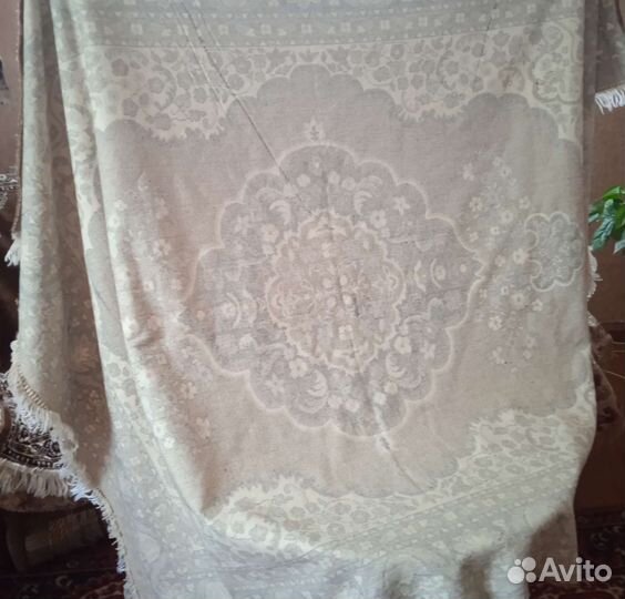 Велюровый комплект скатерть +дивандеки