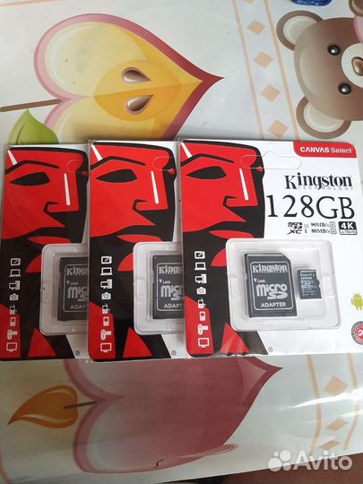 Карты памяти MicroSD 128 GB