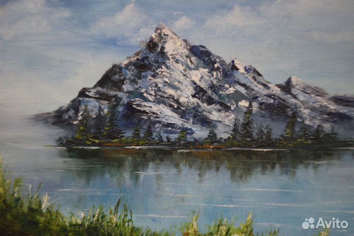Картина маслом горы
