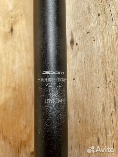 Подседельный штырь zoom 27.2 350мм