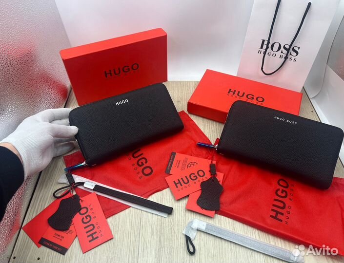 Кошелёк кожаный Hugo Boss мужской