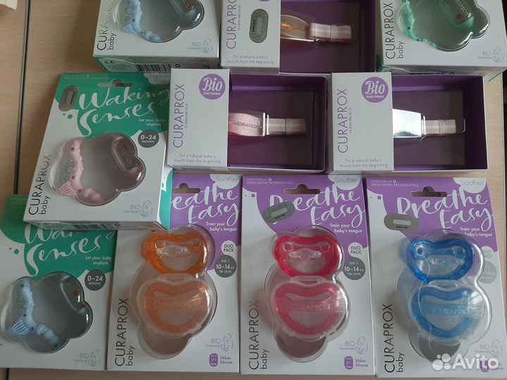 Curaprox Набор 1 или 2 био пустышек сосок 0, 1, 2