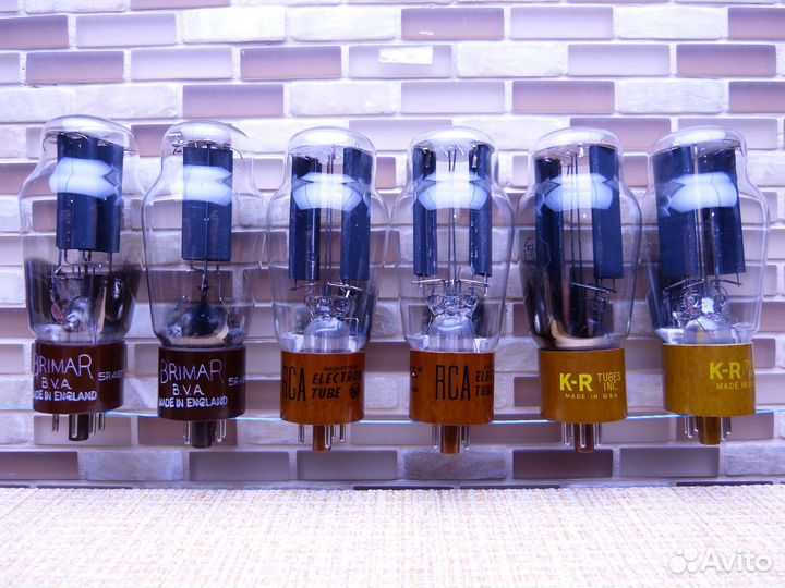 Itub 5R4 Brimar RCA K-R Tung-Sol лампы 1950-х