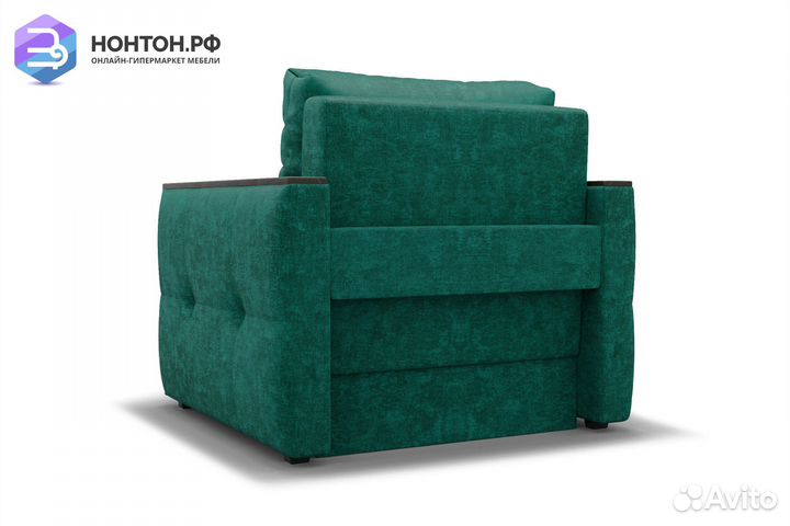 Кресло еврокнижка Инсайд изумрудное