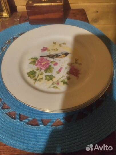 Тарелка канарейка Япония 3 тарелки