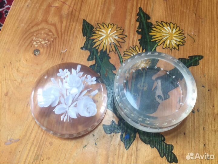 Шкатулка СССР (пудренница)