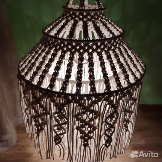 Абажур плетеный