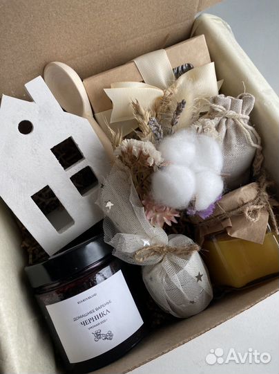 Подарочный набор с подсвечником «Домик»