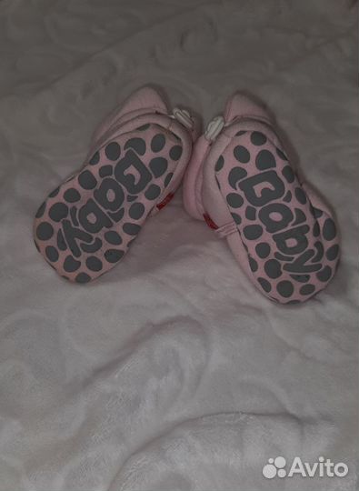 Пинетки для девочки теплые