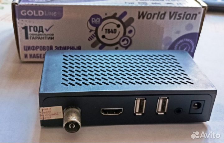 Тв приставка DVB-T2 World Vision T64D