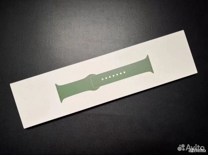 Apple watch новый ремешок силиконовый зеленый