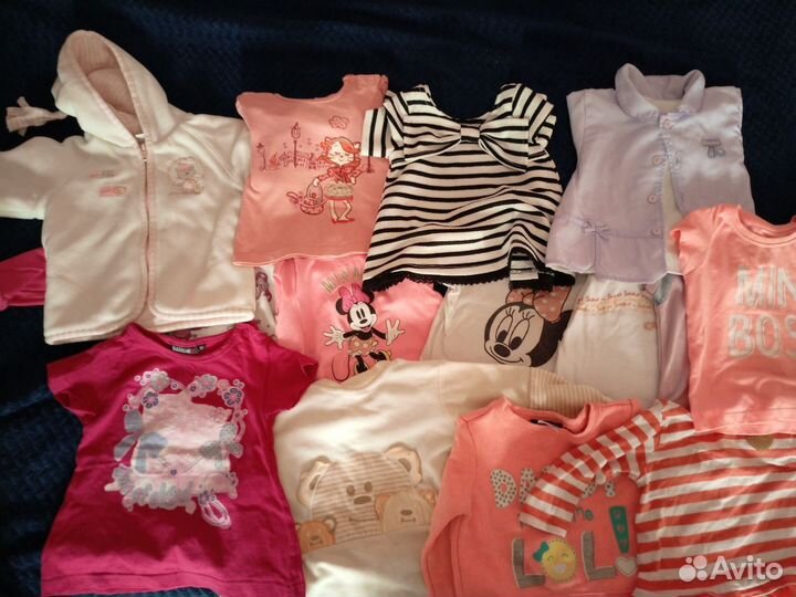 Пакет вещей на девочку 74 80 86
