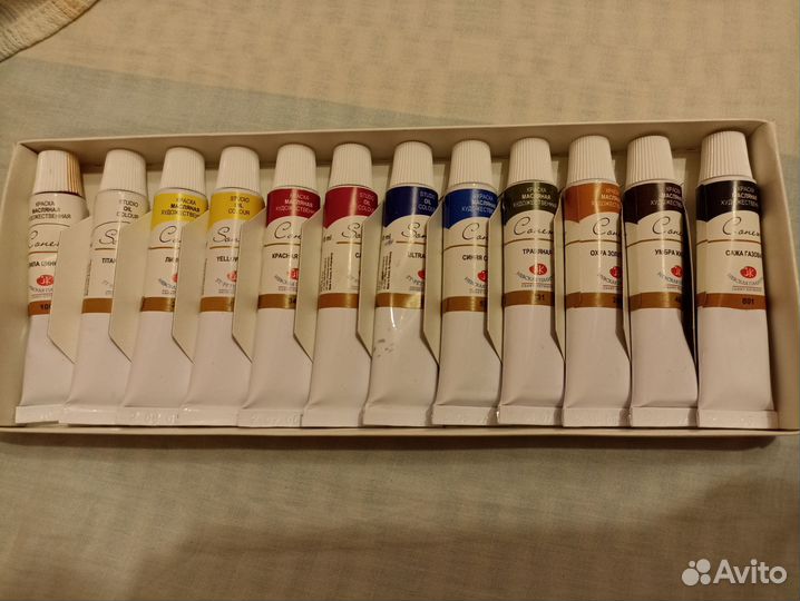 Набор масляных красок+разбавитель