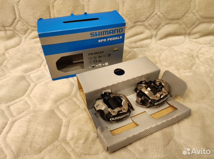 Велотуфли мтб + контактные педали Shimano 520