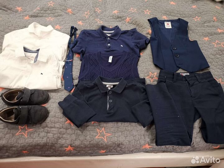 Одежда в школу на мальчика 122 размер. Пакетом