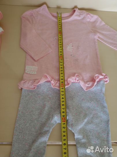 Нарядные слипы на девочку mothercare 9-12 мес 2 шт