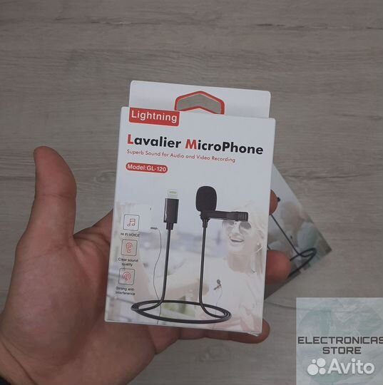 Петличный Микрофон для Смартфона Aux 3.5мм