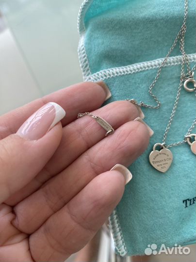 Цепочка с кулоном Tiffany co оригинал