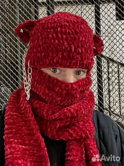 Вяжу плюшевые шапки, балаклавы, шарфы