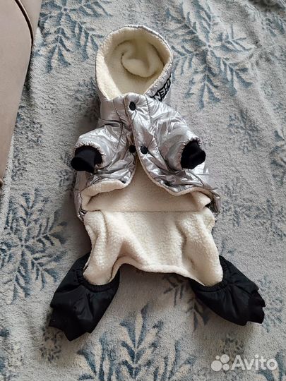 Зимний комбинезон для маленькой собаки