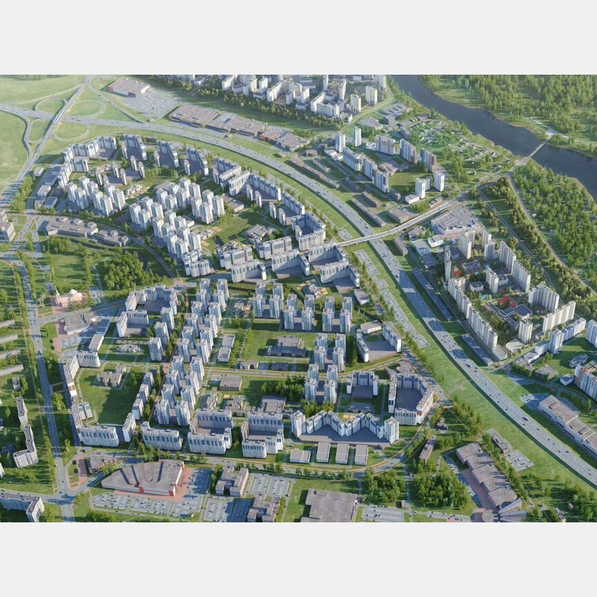 2-к. квартира, 55,3 м², 19/21 эт.