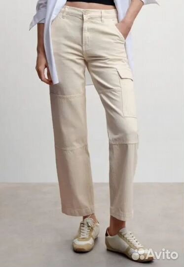 Брюки mango карго женские 46 48