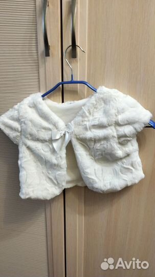 Вечернее платье для девочек с меховой шубкой