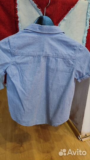 Рубашка на мальчика 134 короткий рукав