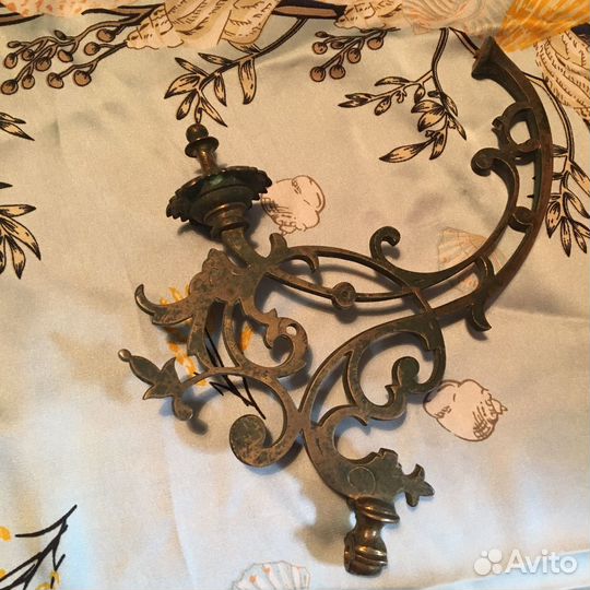 Бронзовый винтажный канделябр
