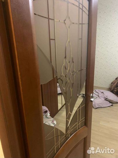 Замена стекла в межкомнатной двери, окне, мебели