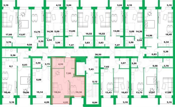 1-к. квартира, 41 м², 6/8 эт.