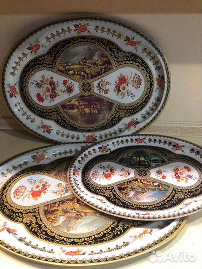Набор подносов под Гжель