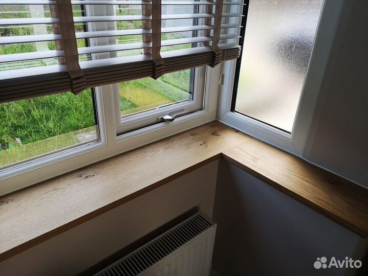 Деревянный подоконник, подоконник из слэба