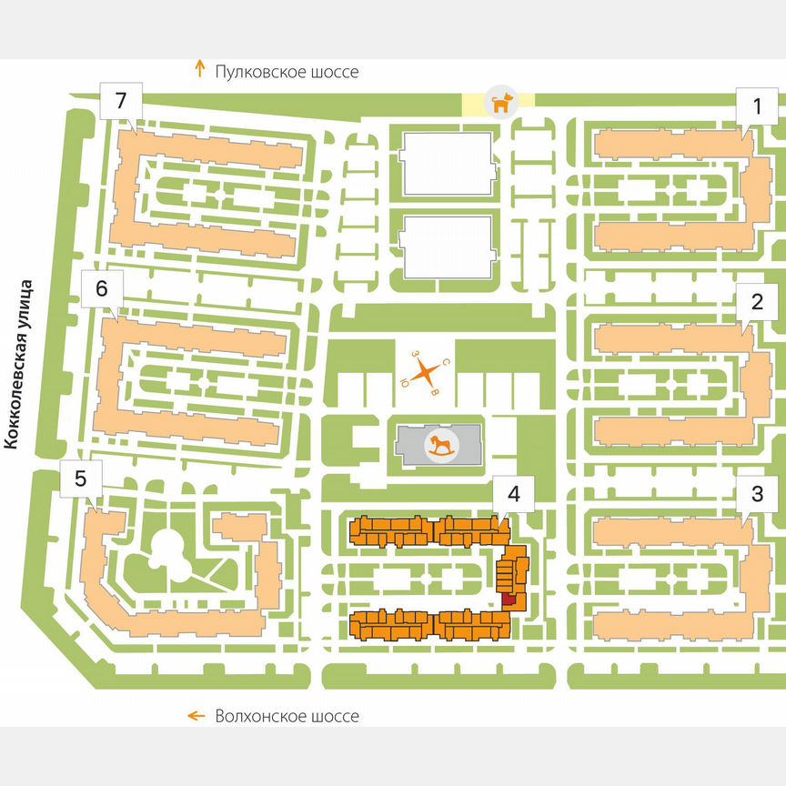 1-к. квартира, 36,6 м², 4/5 эт.