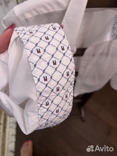 Tommy hilfiger рубашка белая, 13 лет