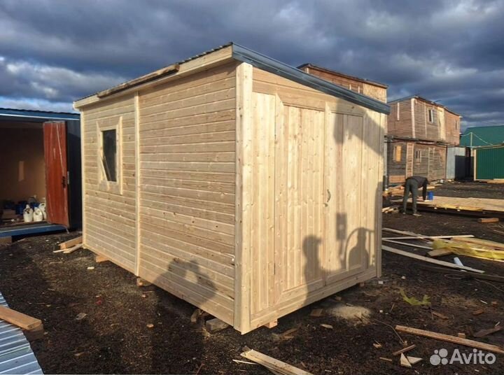 Бытовки со сборкой на участке