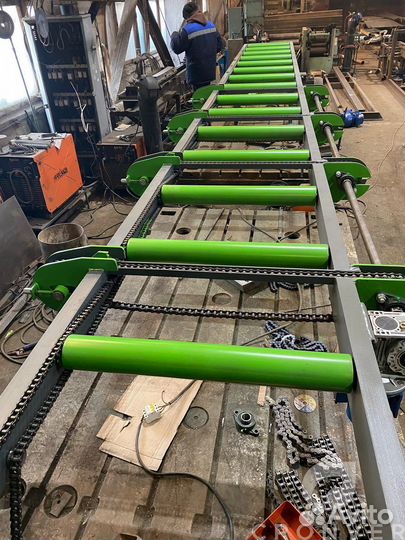 Рольганг приводной с механизмом сброса