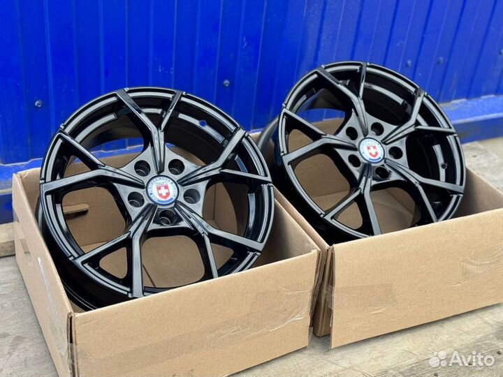 Диски r16 5x112 HRE RST Черный глянец