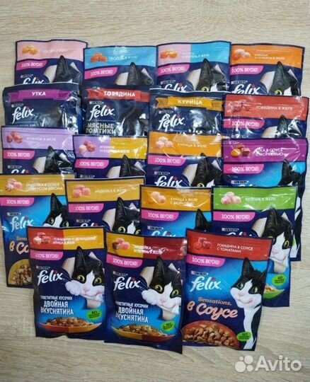 Влажный корм для кошек вискас феликс
