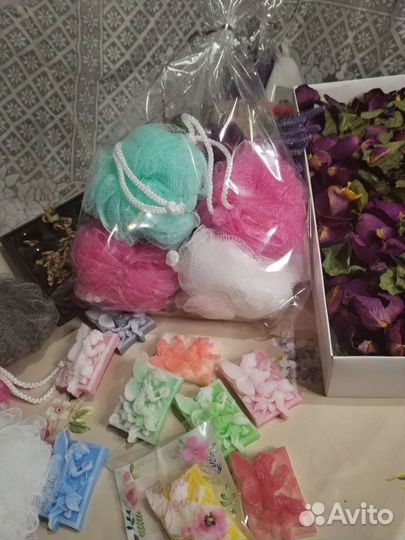 Мочалка губка-бантик