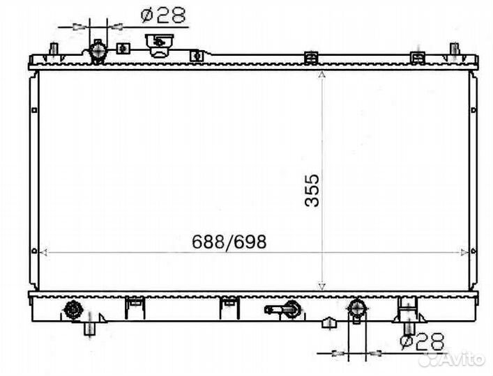 Радиатор охлаждения haima 3 / хайма 3