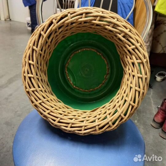 Горшок 8 литров из искуственного ротанга