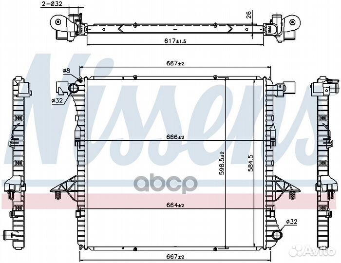 Радиатор 65298 Nissens