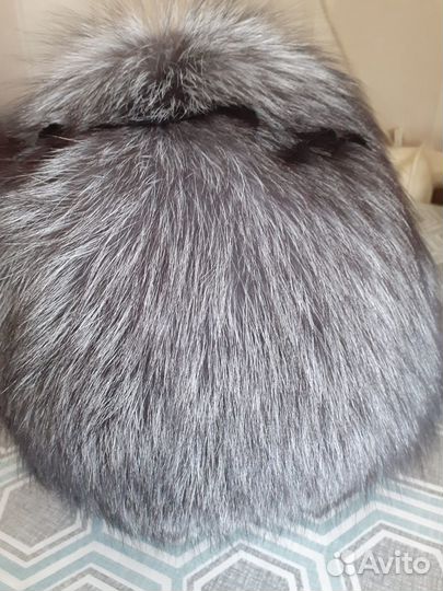 Шапка женская из чернобурки