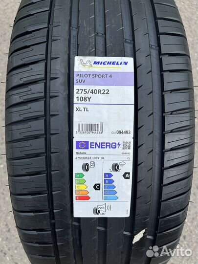 Michelin Pilot Sport 4 SUV 275/40 R22 108Y